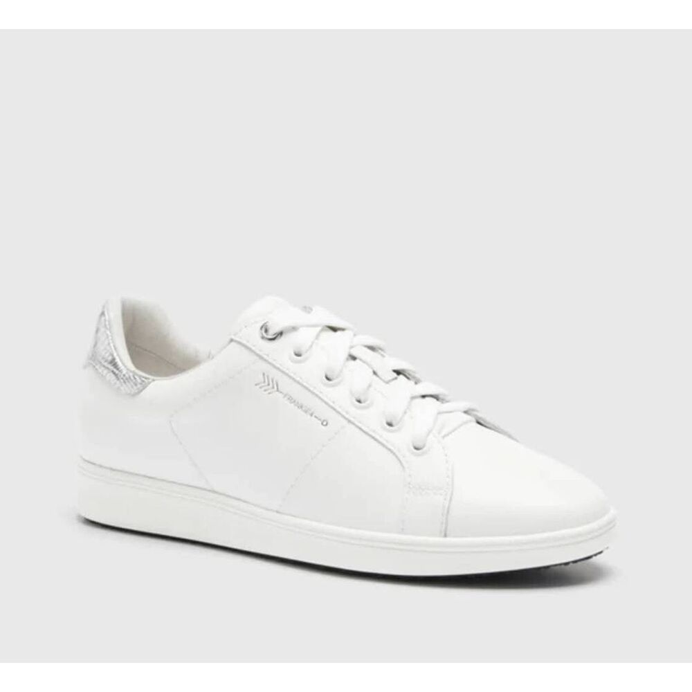 Frankie4 Jackie III Sneakers Women's 8.5 White Silver Lizard Athletic Shoes